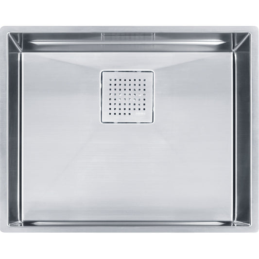 FRANKE PKX11021-S PEAK UM 16G SS SGL 27CAB WITH STRAINER BASKET STAINLESS STEEL SINK