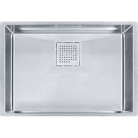 FRANKE PKX11025-S PEAK UM 16G SS SGL 30CAB WITH STRAINER BASKET STAINLESS STEEL SINK