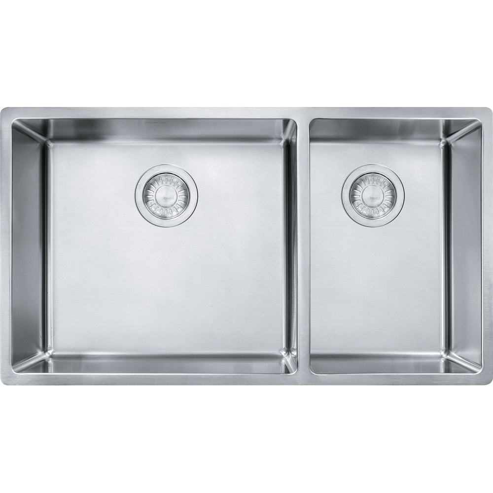FRANKE CUX160 CUBE UM 18G SS DBL 36CAB STAINLESS STEEL SINK