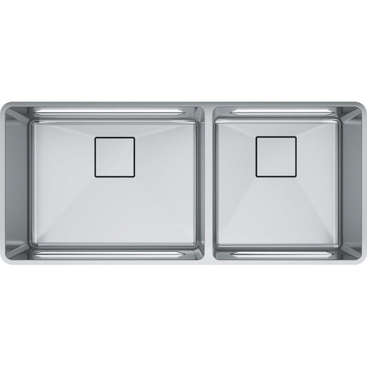FRANKE PTX160-40 PESCARA UM 18GA SS DBL 45CAB STAINLESS STEEL SINK