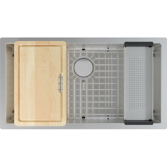 FRANKE PS2X110-33 PRO 2 UM 16G SS SGL 39CAB - WORKCENTER STAINLESS STEEL SINK
