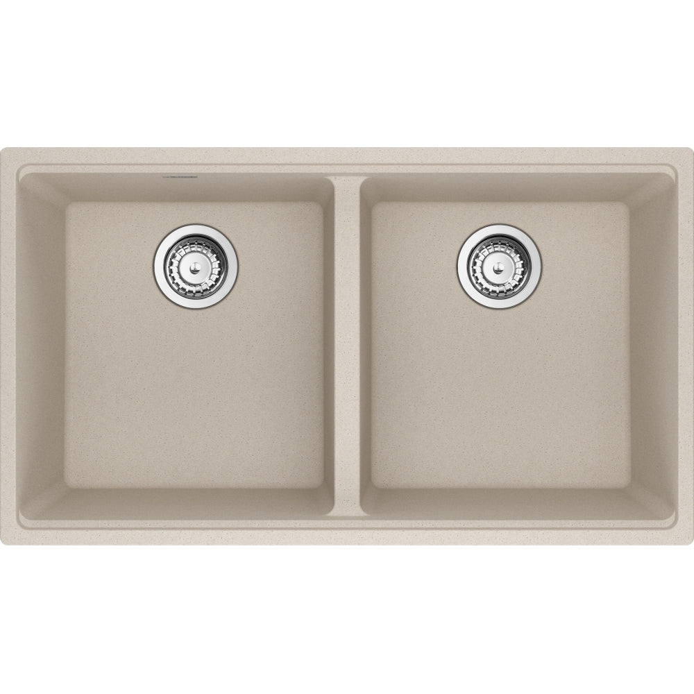 FRANKE MAG1201515 MARIS UM GRN DBL 36CAB WITH STRAINER BASKET GRANITE COMPOSITE SINK