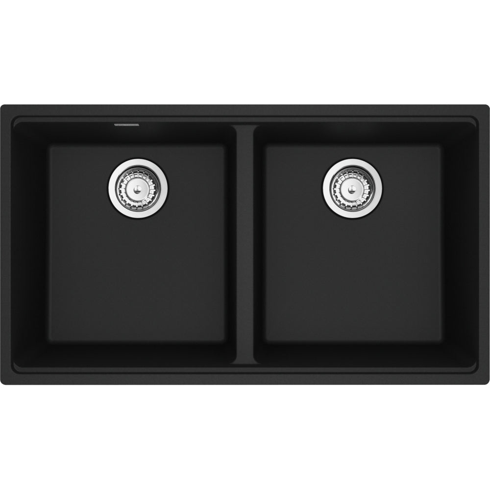 FRANKE MAG1201515 MARIS UM GRN DBL 36CAB WITH STRAINER BASKET GRANITE COMPOSITE SINK