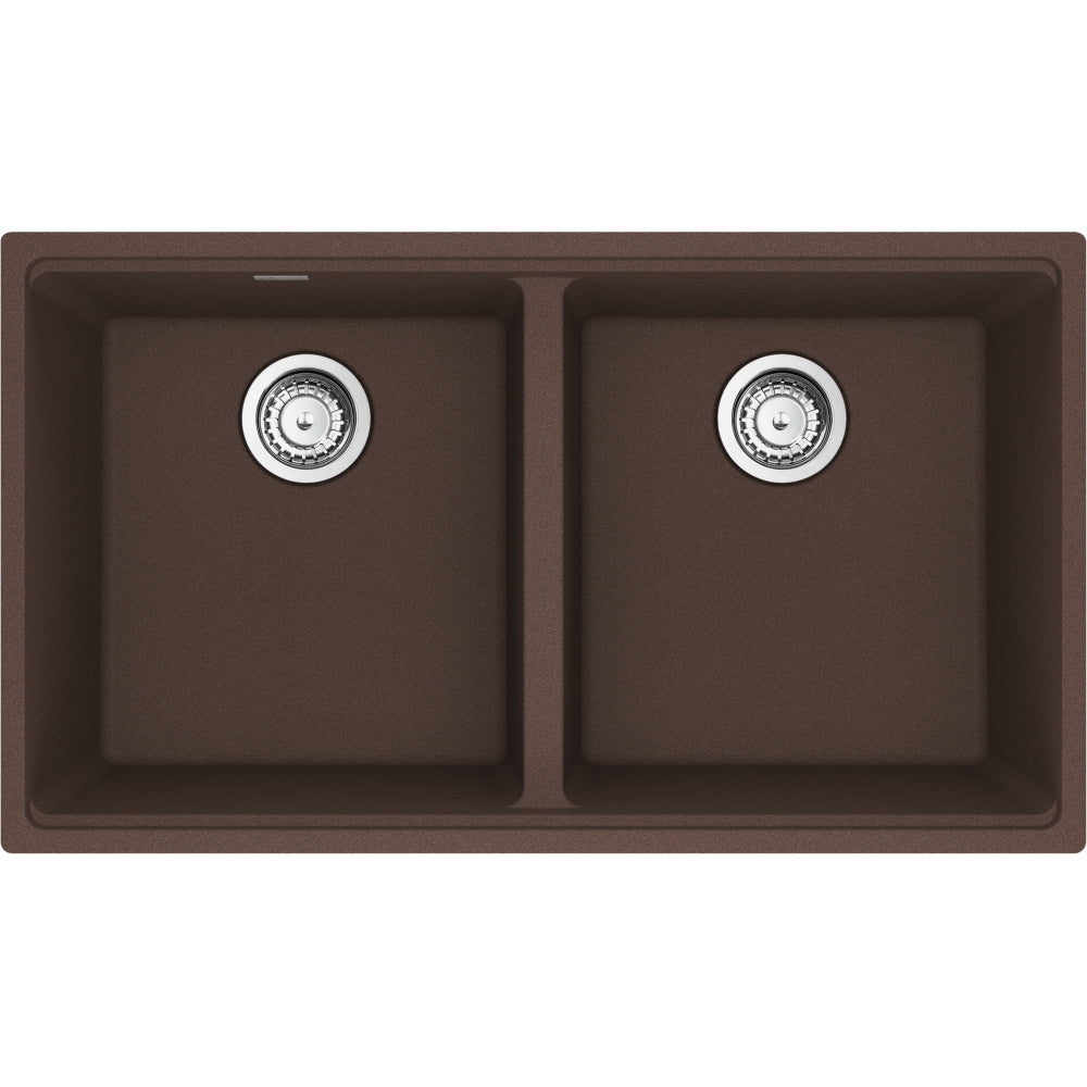 FRANKE MAG1201515 MARIS UM GRN DBL 36CAB WITH STRAINER BASKET GRANITE COMPOSITE SINK