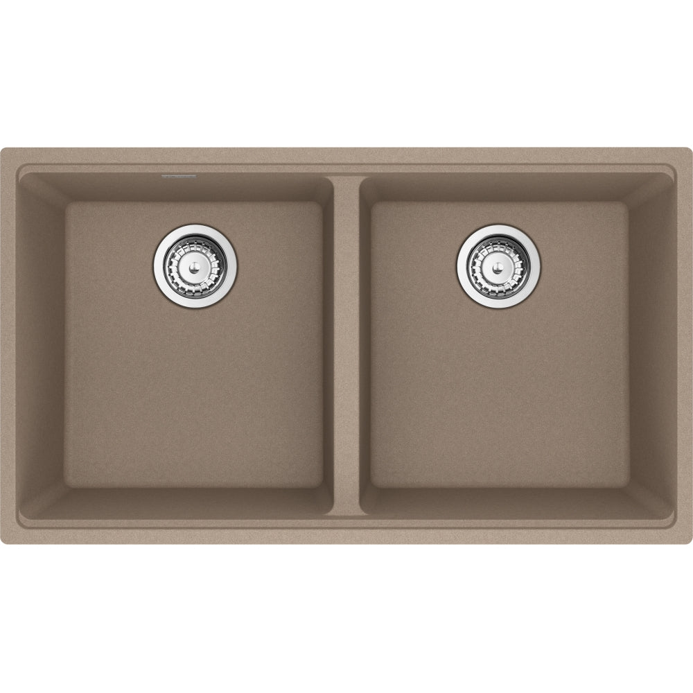 FRANKE MAG1201515 MARIS UM GRN DBL 36CAB WITH STRAINER BASKET GRANITE COMPOSITE SINK