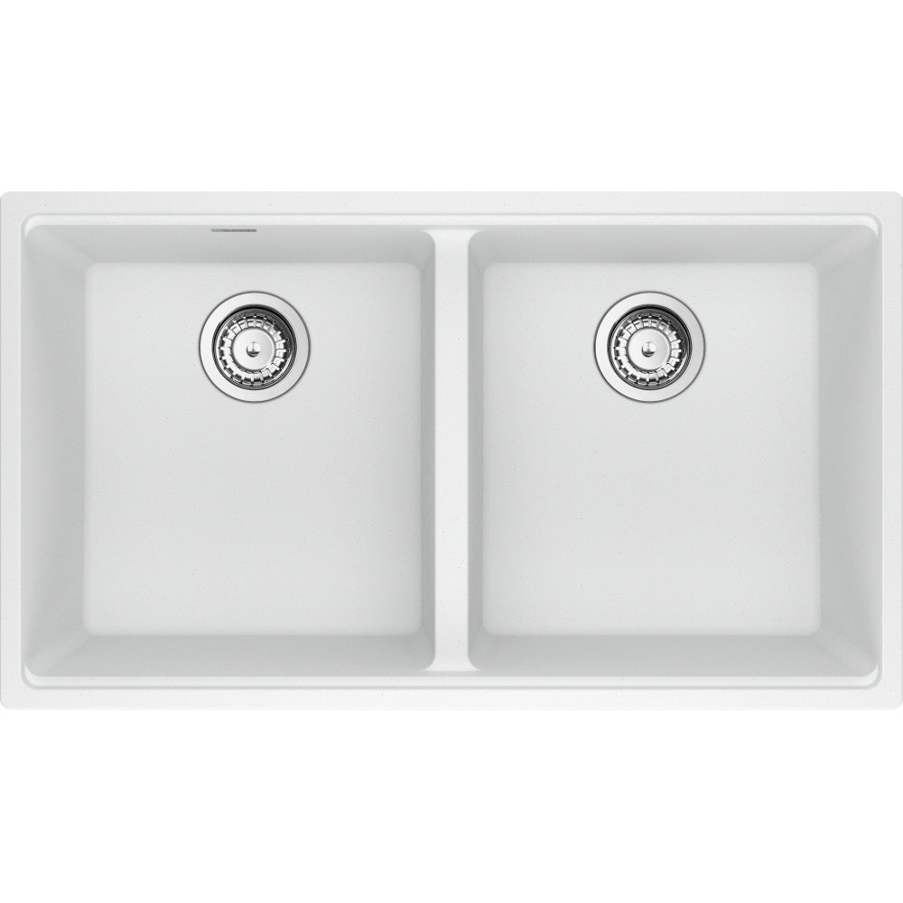 FRANKE MAG1201515 MARIS UM GRN DBL 36CAB WITH STRAINER BASKET GRANITE COMPOSITE SINK