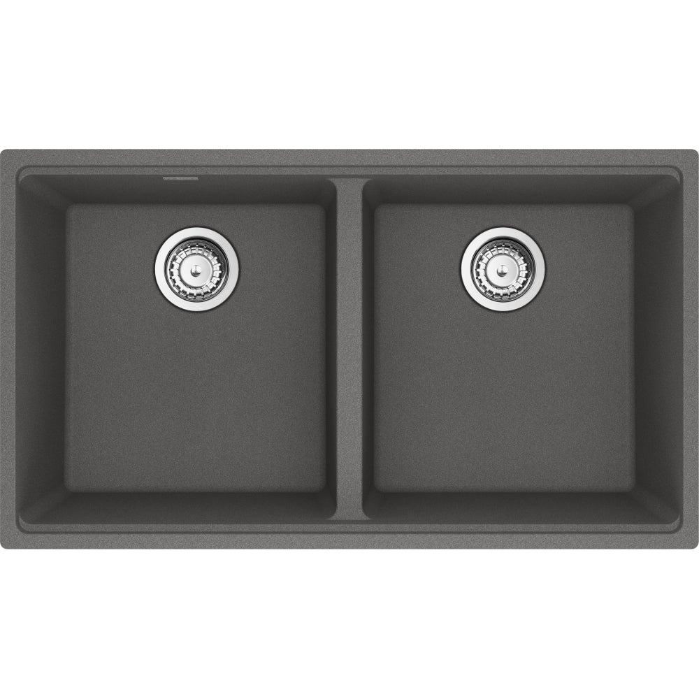 FRANKE MAG1201515 MARIS UM GRN DBL 36CAB WITH STRAINER BASKET GRANITE COMPOSITE SINK