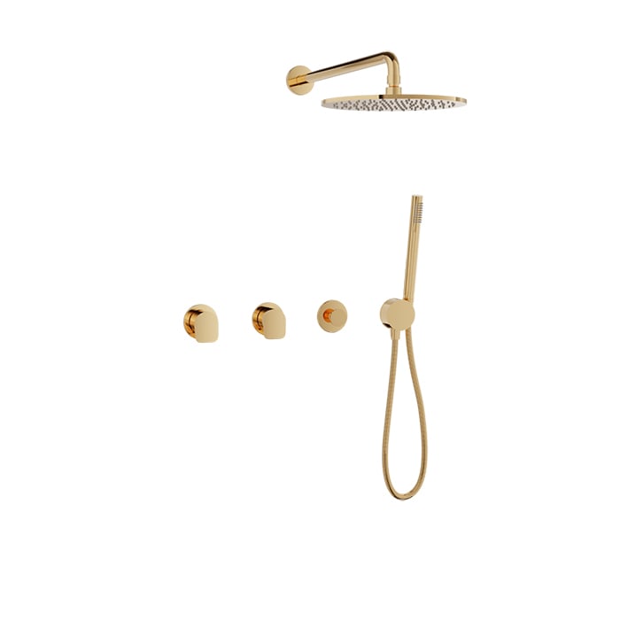 Complete thermostatic shower kit
