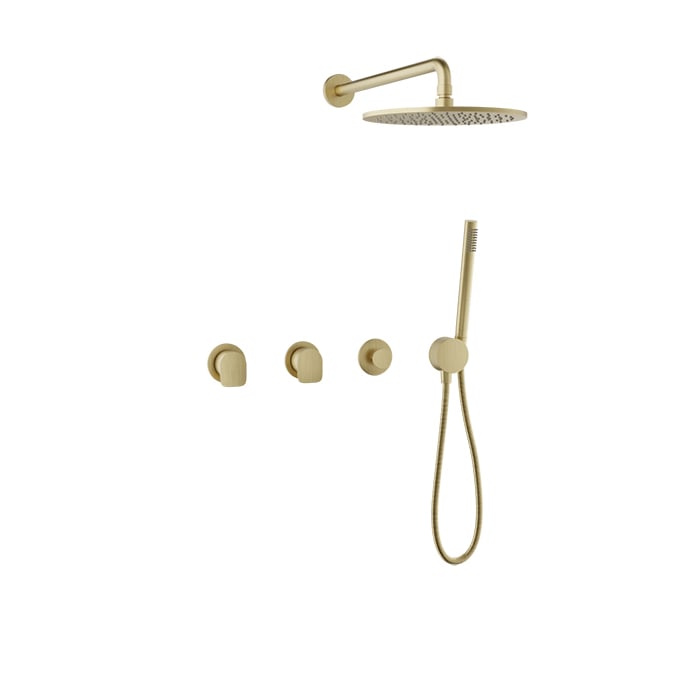 Complete thermostatic shower kit