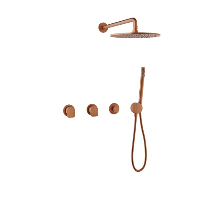 Complete thermostatic shower kit
