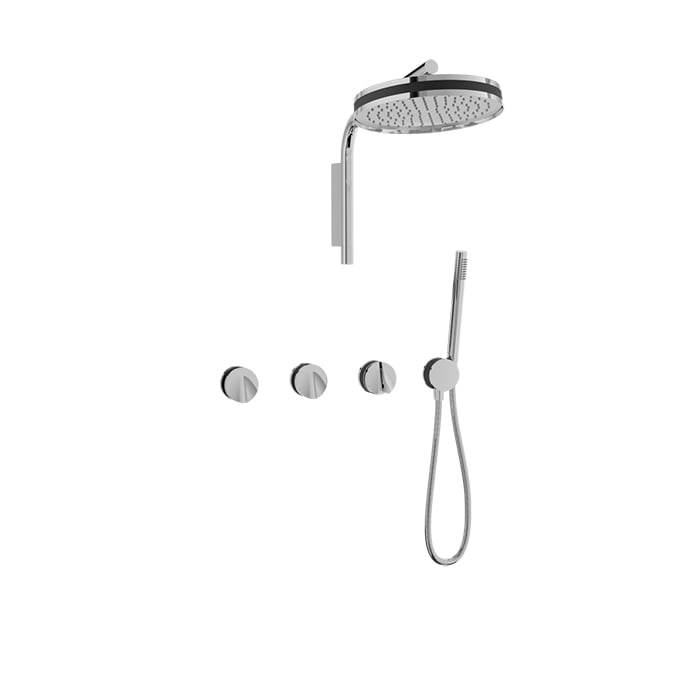 Complete thermostatic shower kit