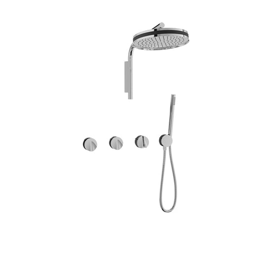 Complete thermostatic shower kit
