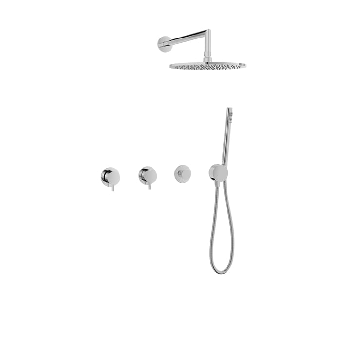 Complete thermostatic shower kit