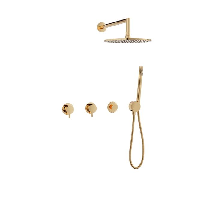 Complete thermostatic shower kit