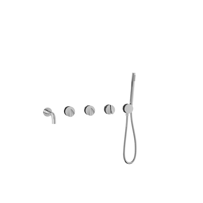 Complete thermostatic shower kit