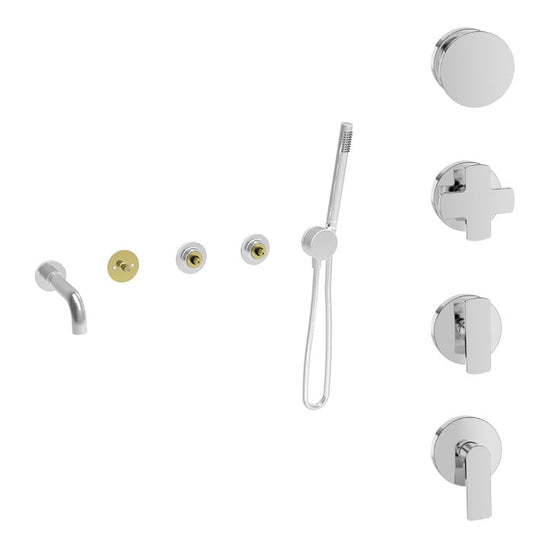 Complete thermostatic shower kit (without handle)