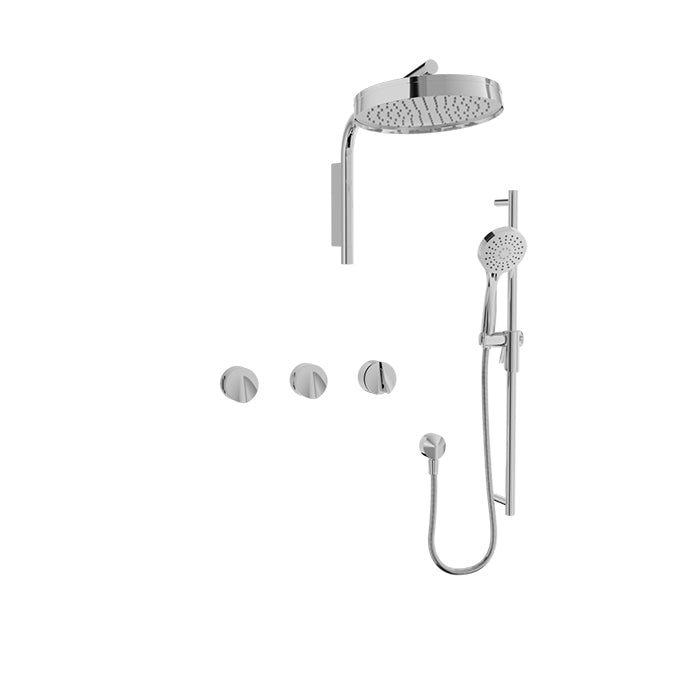 Complete thermostatic shower kit