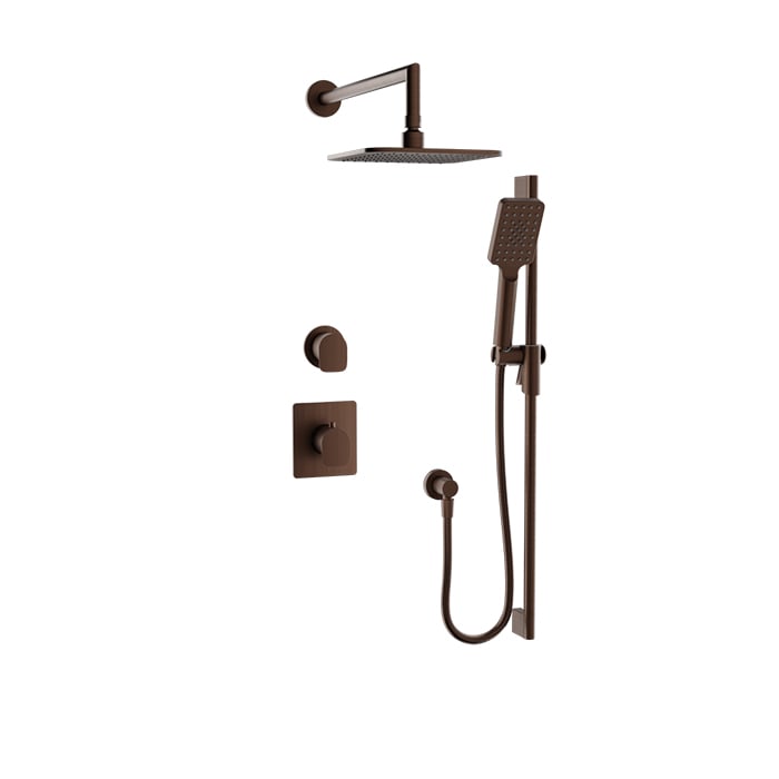 Complete thermostatic shower kit