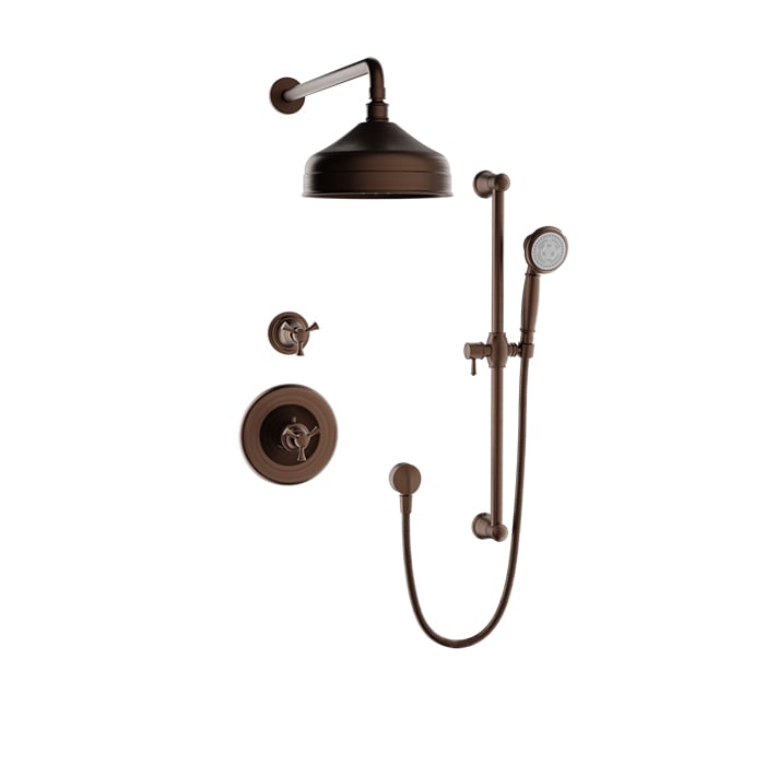 Complete thermostatic shower kit