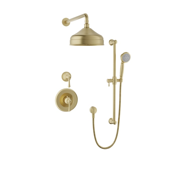 Complete thermostatic shower kit