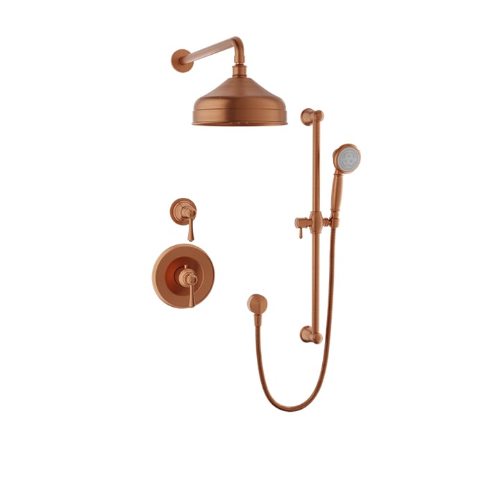 Complete thermostatic shower kit