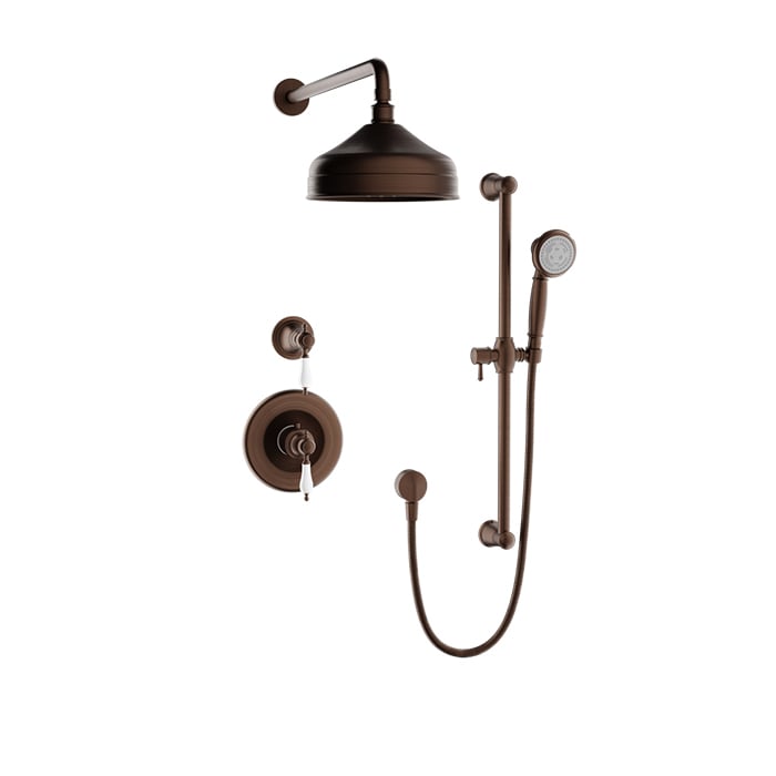 Complete thermostatic shower kit