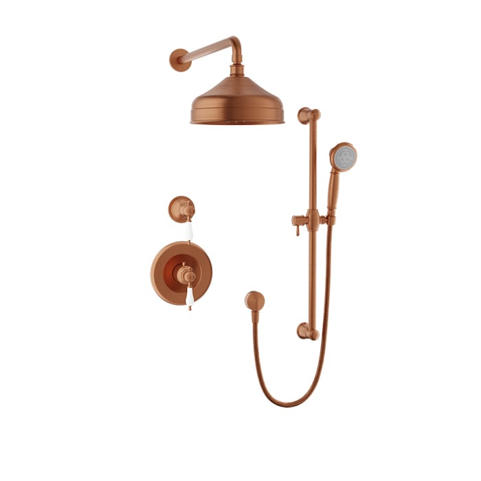 Complete thermostatic shower kit