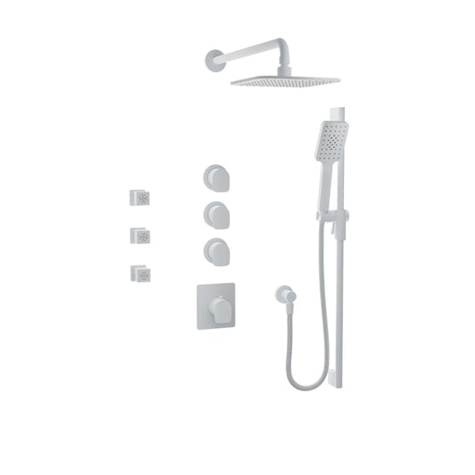 Complete thermostatic shower kit