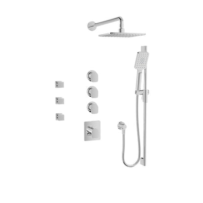 BARIL PRO-3950-04 Complete thermostatic shower kit