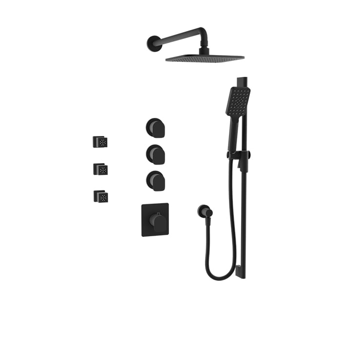 Complete thermostatic shower kit