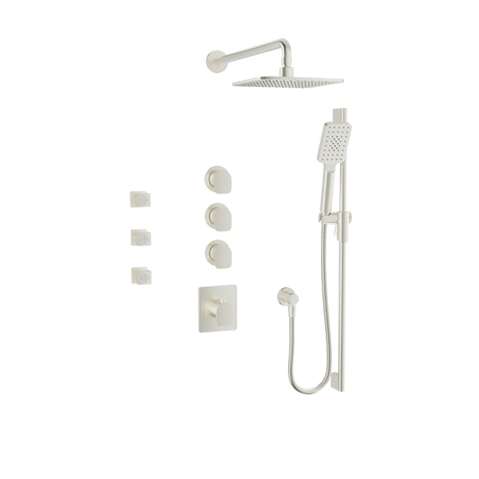 Complete thermostatic shower kit