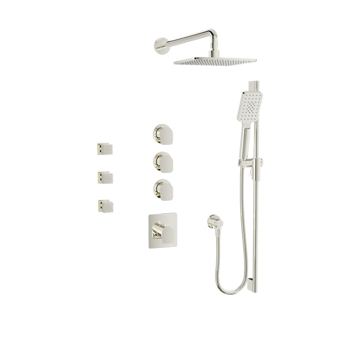 Complete thermostatic shower kit