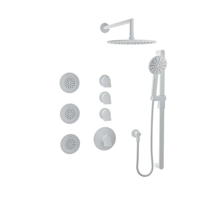 Complete thermostatic shower kit