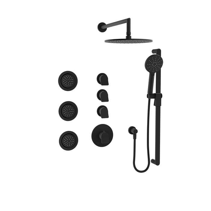 Complete thermostatic shower kit