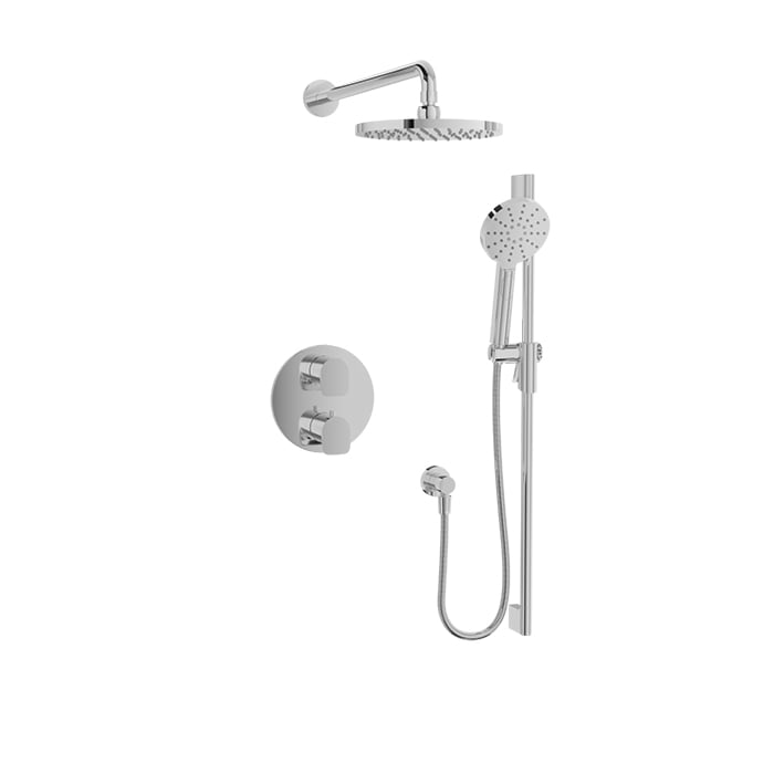 Complete thermostatic pressure balanced shower kit