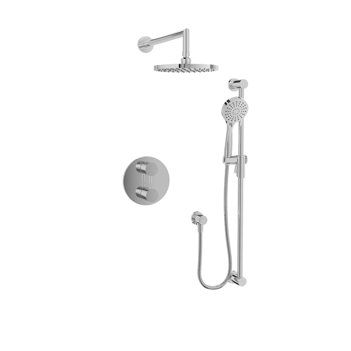 Complete thermostatic pressure balanced shower kit