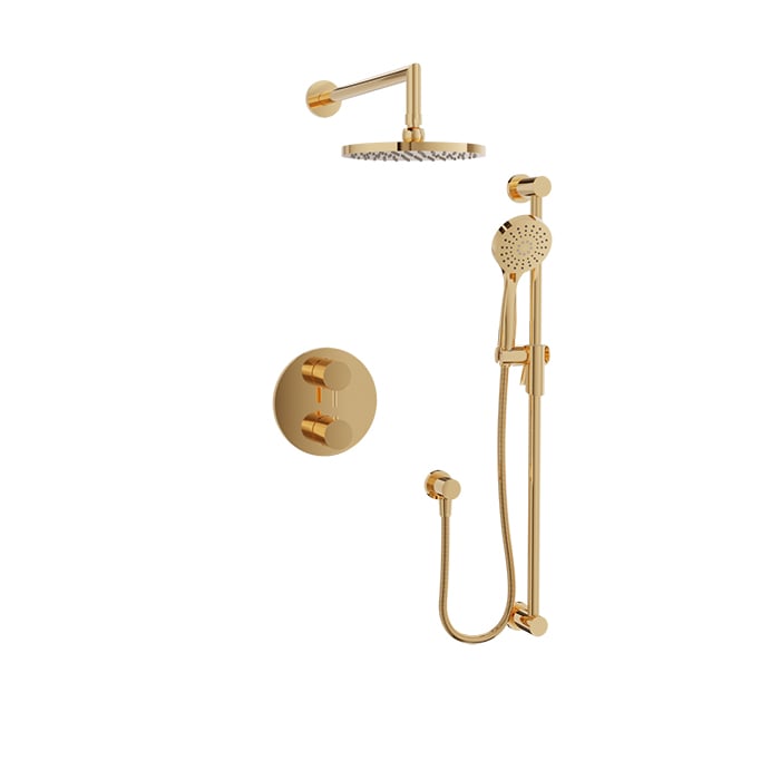 Complete thermostatic pressure balanced shower kit
