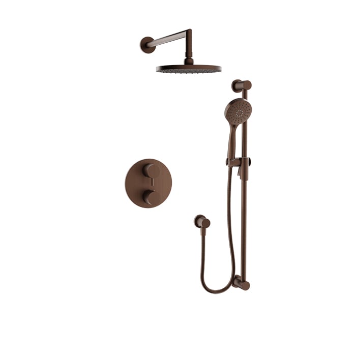 Complete thermostatic pressure balanced shower kit