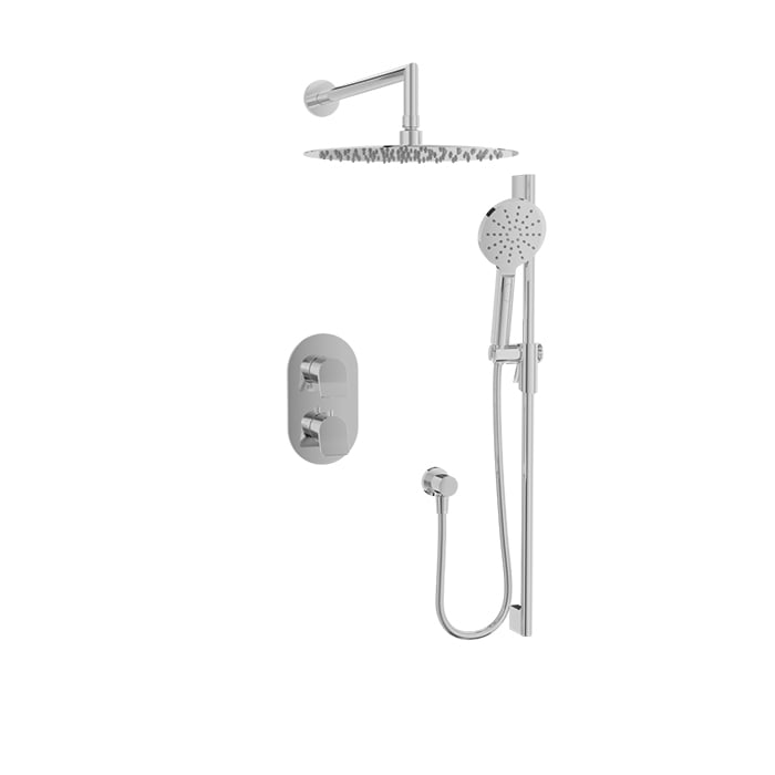 Complete thermostatic pressure balanced shower kit