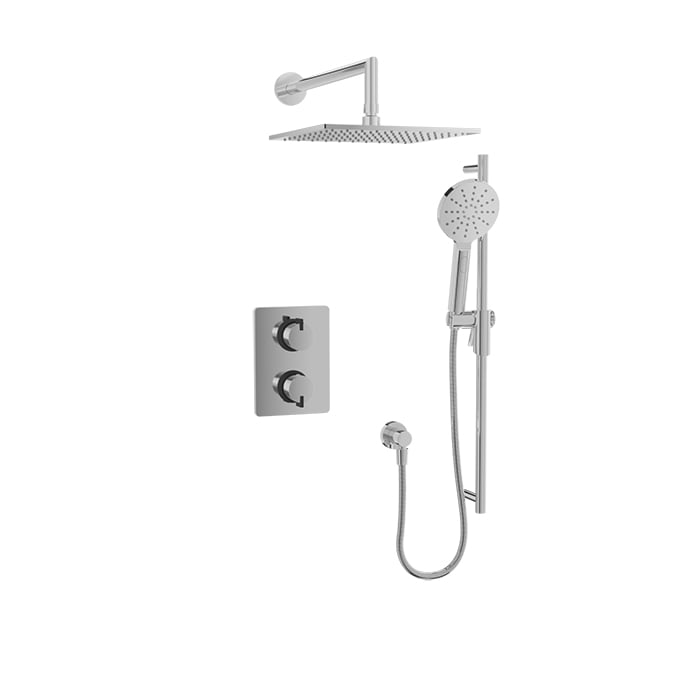 Complete thermostatic pressure balanced shower kit