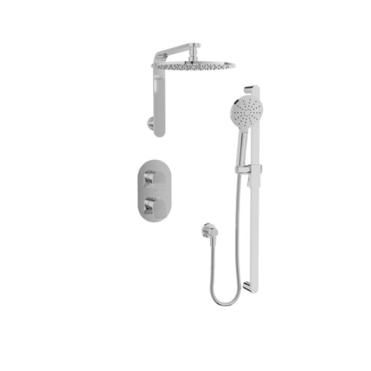 Complete thermostatic pressure balanced shower kit