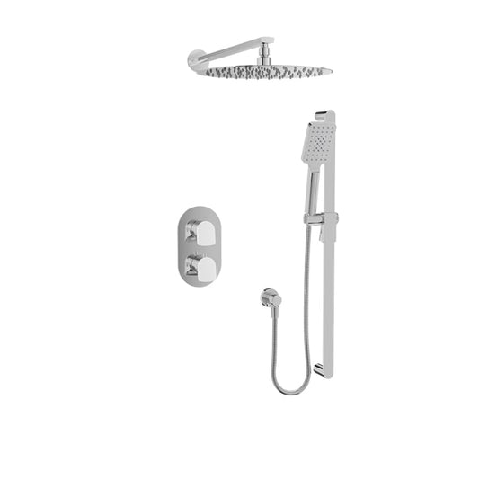 Complete thermostatic pressure balanced shower kit