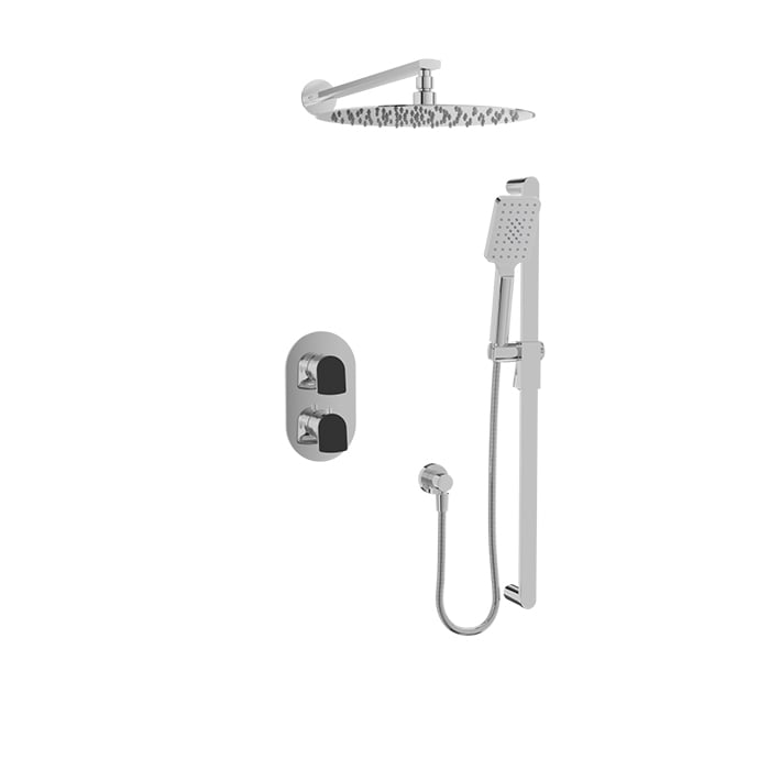 Complete thermostatic pressure balanced shower kit