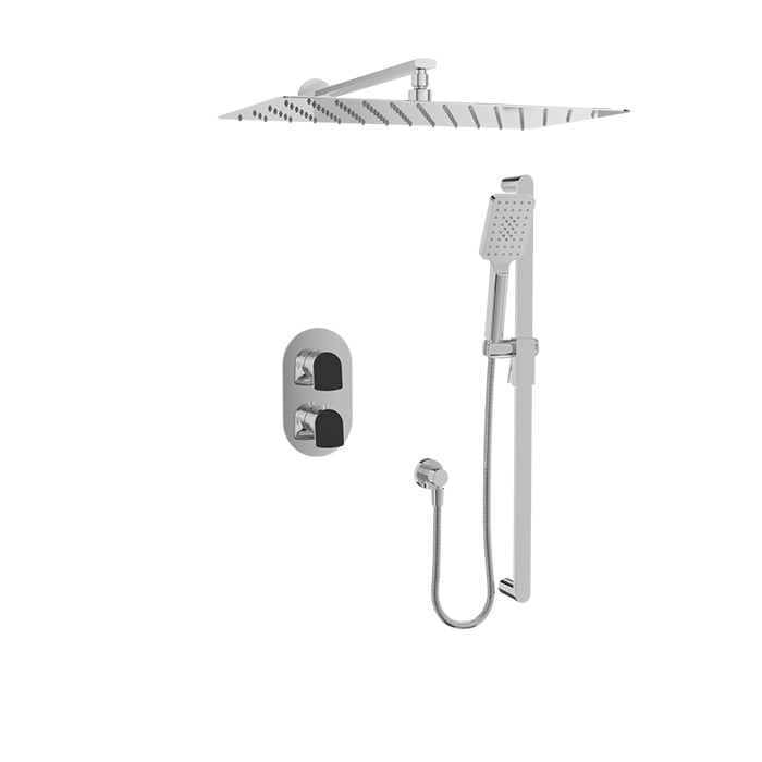 Complete thermostatic pressure balanced shower kit