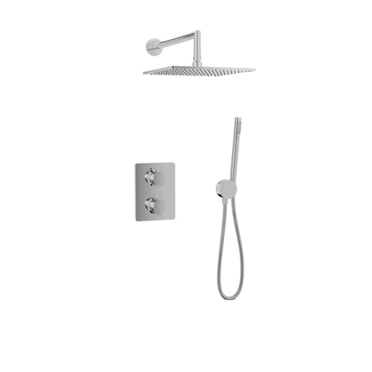 Complete thermostatic pressure balanced shower kit