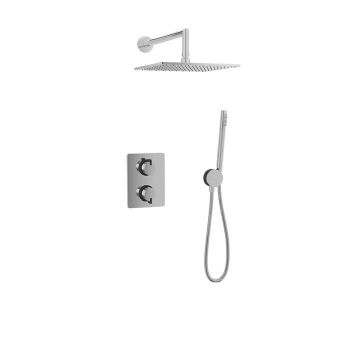 Complete thermostatic pressure balanced shower kit