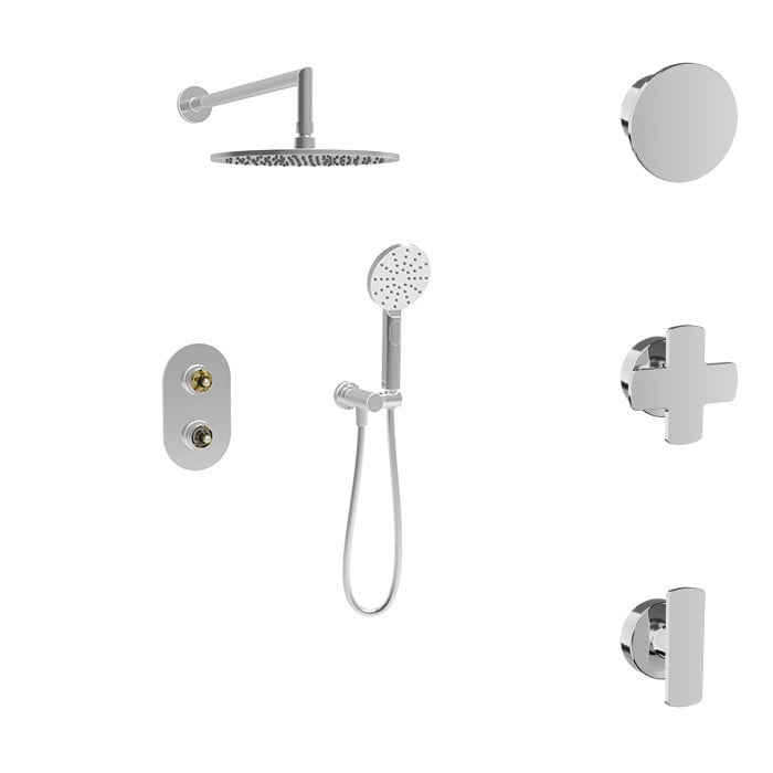 Complete thermostatic pressure balanced shower kit (without handle)