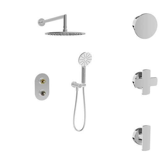 Complete thermostatic pressure balanced shower kit (without handle)