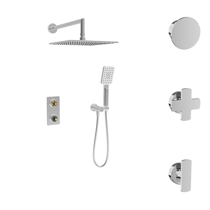Complete thermostatic pressure balanced shower kit (without handle)