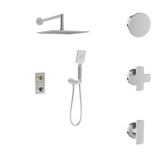 Complete thermostatic pressure balanced shower kit (without handle)